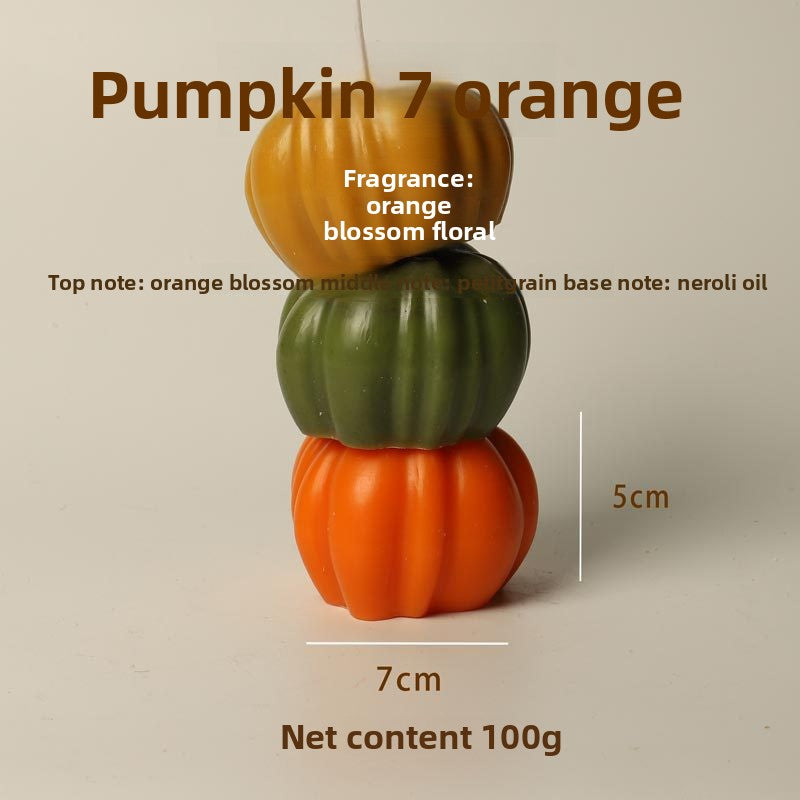 Bougie citrouille parfumée, teinte naturelle — MaisonFAME