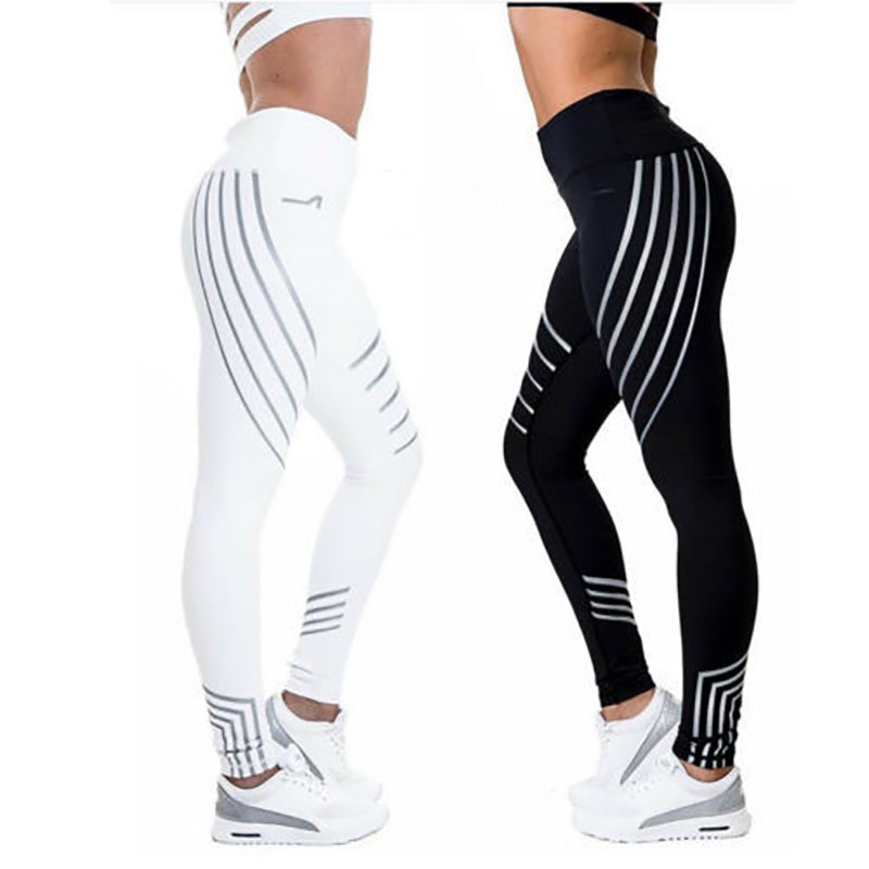 Legging running réfléchissant femme visibilité nuit — vue 1 | MaisonFame Sport