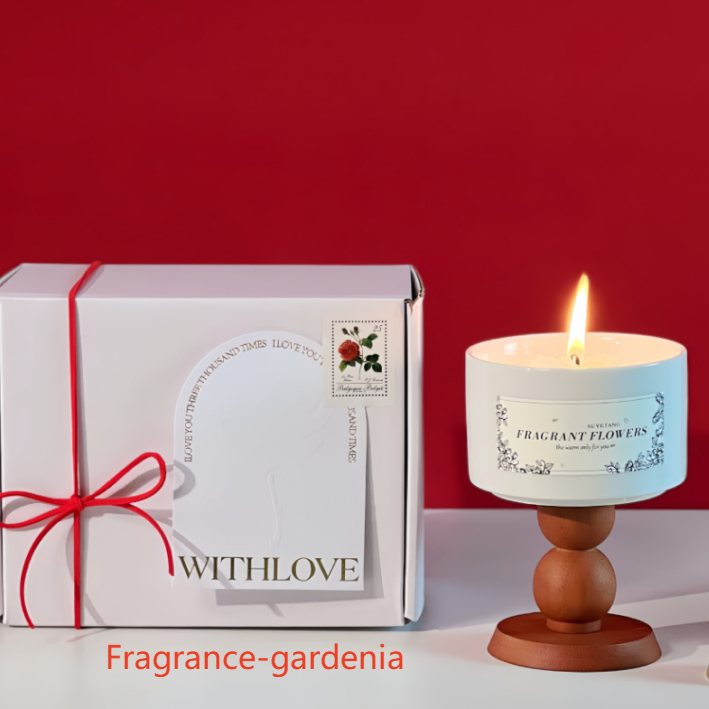 Bougie parfumée céramique, détail du pot réutilisable — MaisonFAME