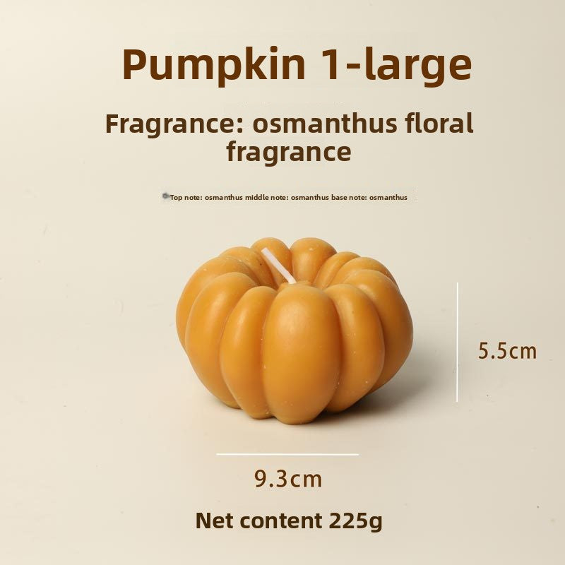 Bougie citrouille parfumée, coloris orange — MaisonFAME