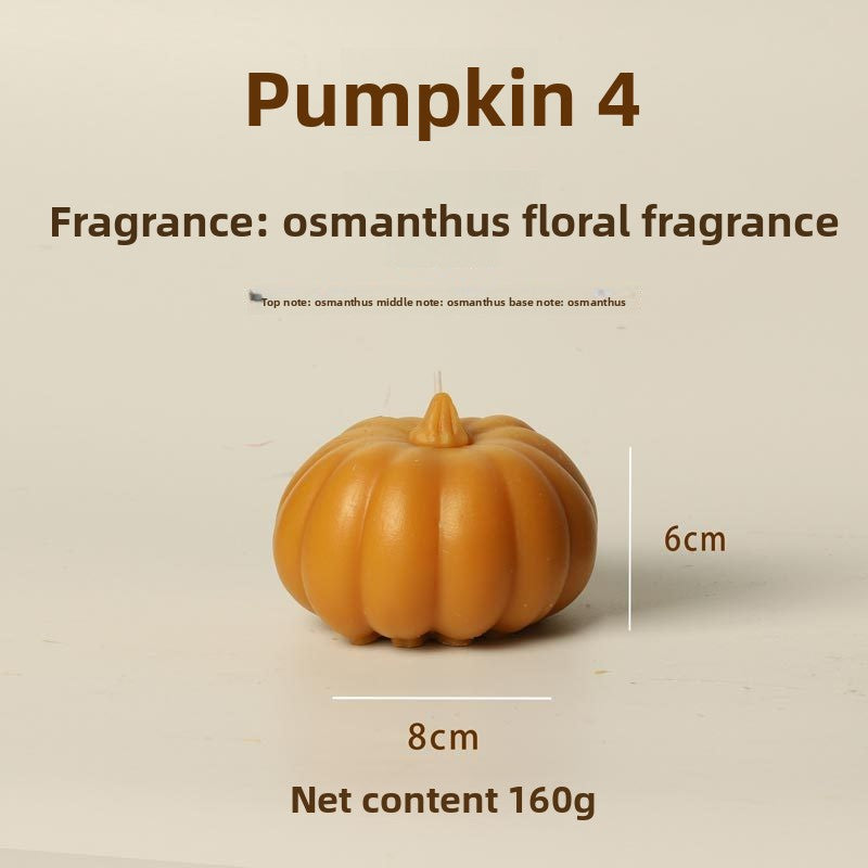 Bougie citrouille en duo sur une console — MaisonFAME