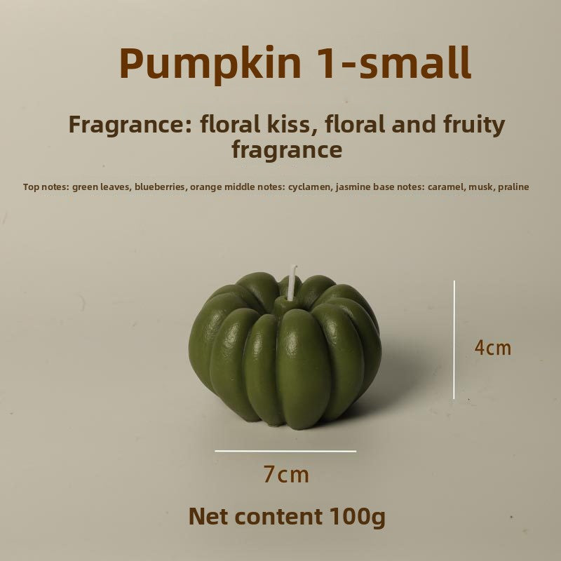 Bougie citrouille parfumée, coloris crème — MaisonFAME