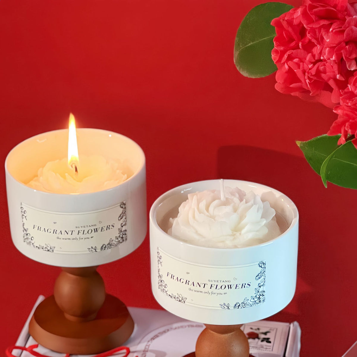 Coffret cadeau de bougie parfumée en céramique, prêt à offrir — MaisonFAME