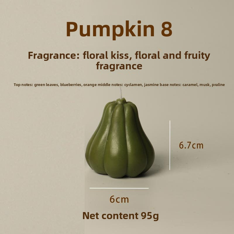 Bougie citrouille parfumée, comparaison des tailles — MaisonFAME